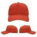 USA-made 5S Orange Cotton Duck baseball cap, virtual view, manufactured in Newark NJ