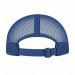 USA-made 5S Royal Blue Polycotton Twill baseball cap, back view, manufactured in Newark NJ