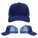USA-made 5S Royal Blue Polycotton Twill baseball cap, virtual view, manufactured in Newark NJ