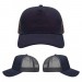 USA-made 5S Navy Polycotton Twill baseball cap, virtual view, manufactured in Newark NJ