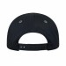 USA-made 5L Black-Light Gray Polycotton Twill baseball cap, back view, manufactured in Newark NJ