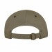 USA-made 5L Black-Khaki Polycotton Twill baseball cap, back view, manufactured in Newark NJ