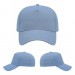 USA-made 5L Light Blue Polycotton Twill baseball cap, virtual view, manufactured in Newark NJ