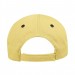 USA-made 5L Black-Safety Green Polycotton Twill baseball cap, back view, manufactured in Newark NJ