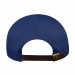 USA-made 5S Royal Blue Polycotton Twill baseball cap, back view, manufactured in Newark NJ