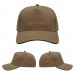 USA-made 5S Khaki-Black Polycotton Twill baseball cap, virtual view, manufactured in Newark NJ