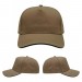 USA-made 5S Khaki-Black Polycotton Twill baseball cap, virtual view, manufactured in Newark NJ