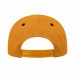 USA-made 5S Navy-Athletic Gold Polycotton Twill baseball cap, back view, manufactured in Newark NJ