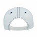 USA-made 5S White-Navy Polycotton Twill baseball cap, back view, manufactured in Newark NJ