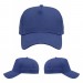 USA-made 5L Royal Blue Diamond Pro baseball cap, virtual view, manufactured in Newark NJ