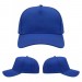 USA-made 5S Royal Blue Diamond Pro baseball cap, virtual view, manufactured in Newark NJ