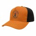 USA-made 5S Athletic Gold-Black Diamond Pro baseball cap, decorated view, manufactured in Newark NJ