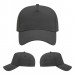 USA-made 5L Dark Gray Domestic Twill baseball cap, virtual view, manufactured in Newark NJ