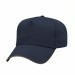 USA-made 5L Navy-Khaki Domestic Twill baseball cap, 3q view, manufactured in Newark NJ