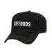 USA-made 5L Black-Light Gray Domestic Twill baseball cap, decorated view, manufactured in Newark NJ