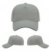 USA-made 5L Light Gray-Navy Domestic Twill baseball cap, virtual view, manufactured in Newark NJ