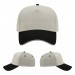 USA-made 5L Putty-Black Domestic Twill baseball cap, virtual view, manufactured in Newark NJ