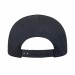 USA-made 5S Dark Gray Domestic Twill baseball cap, back view, manufactured in Newark NJ