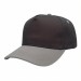 USA-made 5S Dark Gray-Light Gray Domestic Twill baseball cap, 3q view, manufactured in Newark NJ