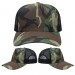 Olive-Black Camo/Mesh Snapback Skate Cap VIRTUAL Image