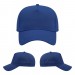 USA-made 5L Royal Blue Organic Twill baseball cap, virtual view, manufactured in Newark NJ