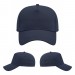 USA-made 5L Navy Organic Twill baseball cap, virtual view, manufactured in Newark NJ