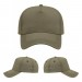 USA-made 5L Khaki-Black Organic Twill baseball cap, virtual view, manufactured in Newark NJ