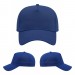 USA-made 5L Royal Blue Organic Twill baseball cap, virtual view, manufactured in Newark NJ