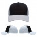 USA-made 5S Black-White Organic Twill baseball cap, virtual view, manufactured in Newark NJ