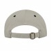 USA-made 5S Putty-Black Organic Twill baseball cap, back view, manufactured in Newark NJ