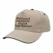 USA-made 5S Putty-Hunter Green Organic Twill baseball cap, decorated view, manufactured in Newark NJ