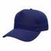 USA-made 5S Royal Blue Organic Twill baseball cap, 3q view, manufactured in Newark NJ
