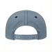 USA-made 5L Light Gray-Black Ripstop baseball cap, back view, manufactured in Newark NJ