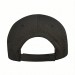 USA-made 5L Black Ripstop baseball cap, back view, manufactured in Newark NJ