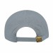 USA-made 5S Light Gray Ripstop baseball cap, back view, manufactured in Newark NJ