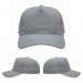 USA-made 5S Light Gray Ripstop baseball cap, virtual view, manufactured in Newark NJ