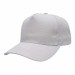 USA-made 5S White Ripstop baseball cap, 3q view, manufactured in Newark NJ