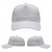 USA-made 5S White Ripstop baseball cap, virtual view, manufactured in Newark NJ