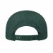 USA-made 5S White-Hunter Green Ripstop baseball cap, back view, manufactured in Newark NJ