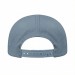 USA-made 5S Light Gray Ripstop baseball cap, back view, manufactured in Newark NJ