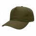 USA-made 5S Olive Ripstop baseball cap, 3q view, manufactured in Newark NJ