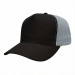 USA-made 5S Black-Light Gray Ripstop baseball cap, 3q view, manufactured in Newark NJ
