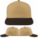 Khaki-Black Domestic Snapback Skate Cap VIRTUAL Image