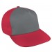 Light Gray-Red Domestic Slide Buckle Skate Cap 3Q Image