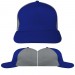 Royal Blue-Light Gray Domestic Slide Buckle Skate Cap VIRTUAL Image