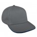Light Gray-Navy Domestic Velcro Skate Cap 3Q Image