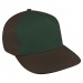 Hunter Green-Black Domestic Velcro Skate Cap 3Q Image
