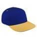 Royal Blue Low Crown 5 Panel-Athletic Gold Visor, Eyelets