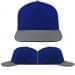 USA Made Royal Blue-Light Gray Low Crown 5 Panel Cap