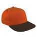 Orange Low Crown 5 Panel-Black Visor, Eyelets